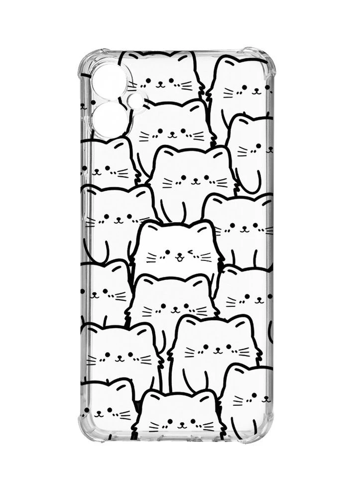 Чохол з потовщеними кутами на Samsung Galaxy A05 (A055) Котики (принт 392) CASE CONTROL (360680849)