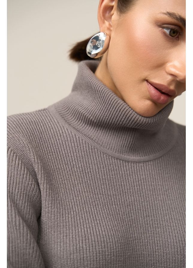 Темно-сіра сукня 2864 чорний шоколад Triko Bakh