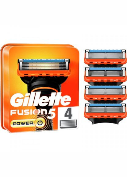 Змінні касети (7702018877591/7702018867219) Gillette fusion5 power 4 шт. (268142463)