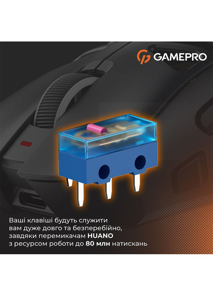 Миша Genesis Spider Wireless/Bluetooth/USB Black (GM870B) GAMEPRO (370033855)