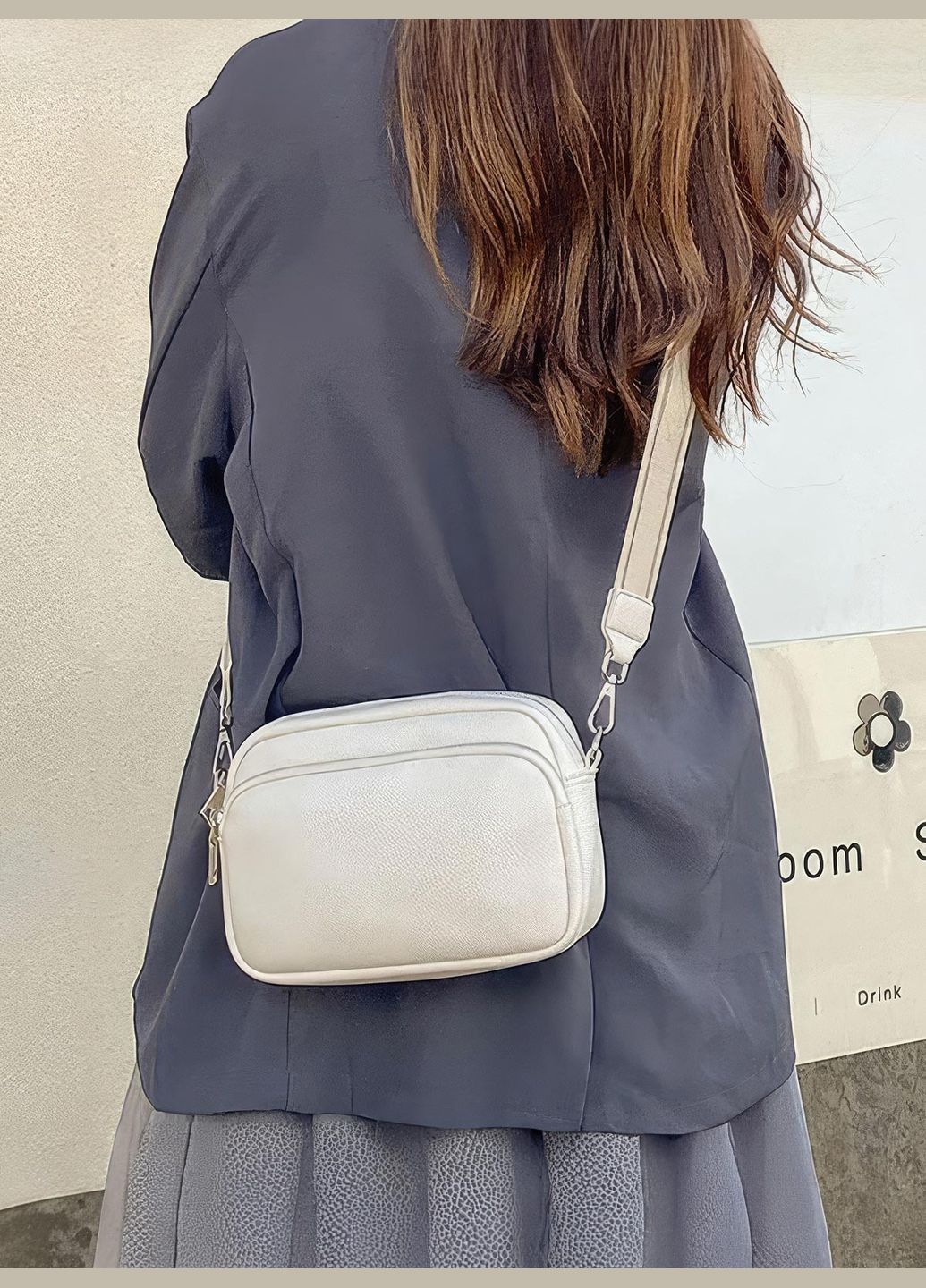 Жіноча сумка через плече / маленька сумочка крос-боді з широким ремінцем 2024 OnePro (278811237)