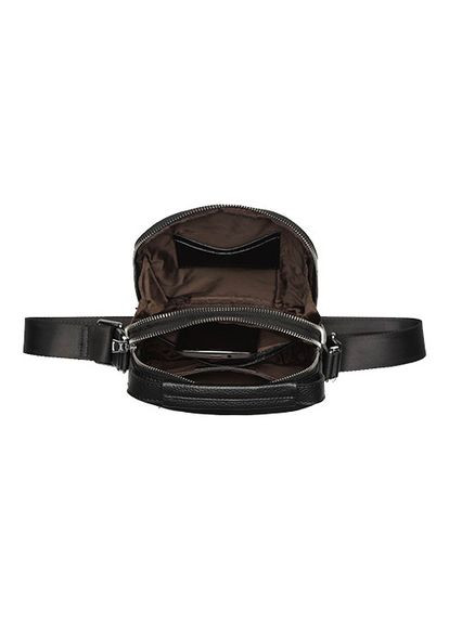 Сумка чоловіча з натуральної шкіри чорного кольору 6312A No Brand (338855116)