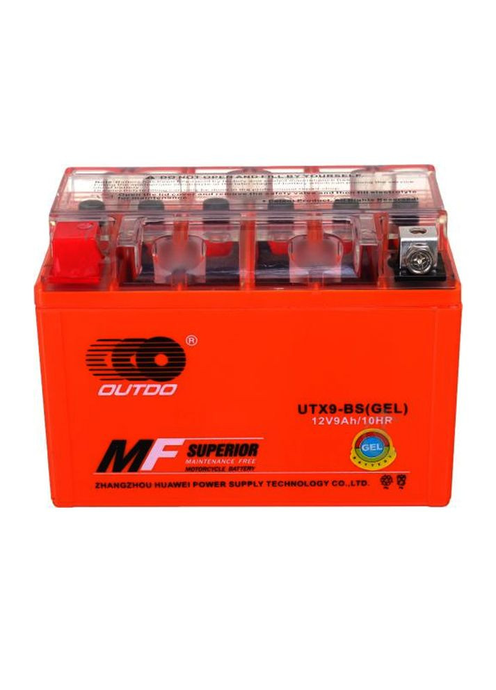 Мотоакумулятор (Maxion) UTX9-BS GEL, 12V 9 Ah (150 х 87 х 105), Orange, Q8 OUTDO (314747803)