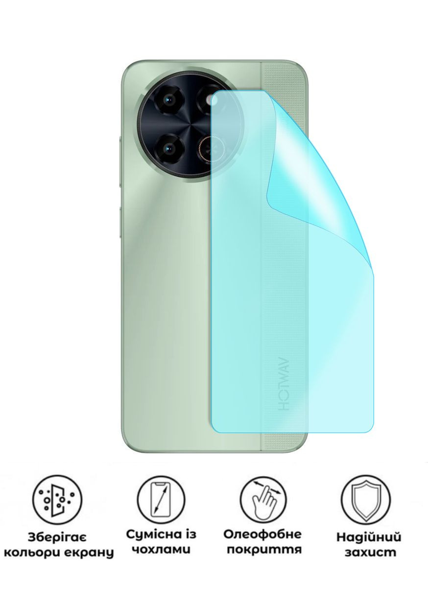 Захисна гідрогелева глянцева плівка Grade A на корпус смартфона Hotwav Note 18 Pro No Brand (373241744)