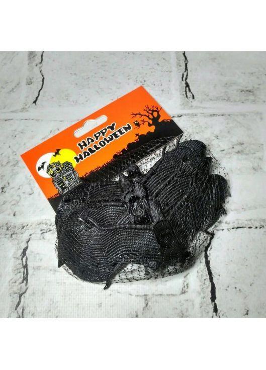 Летучая мышь резиновая декор на Хэллоуин набор 6 шт 13х4,5 см No Brand (362026700)