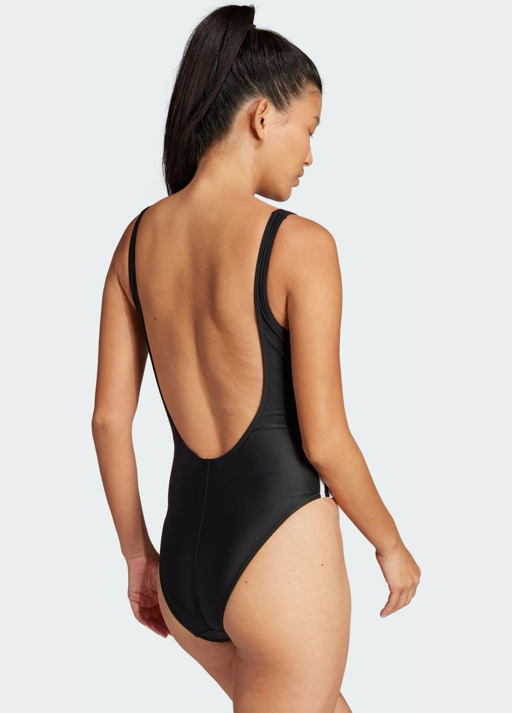 Чорний демісезонний купальник adicolor 3-stripes adidas