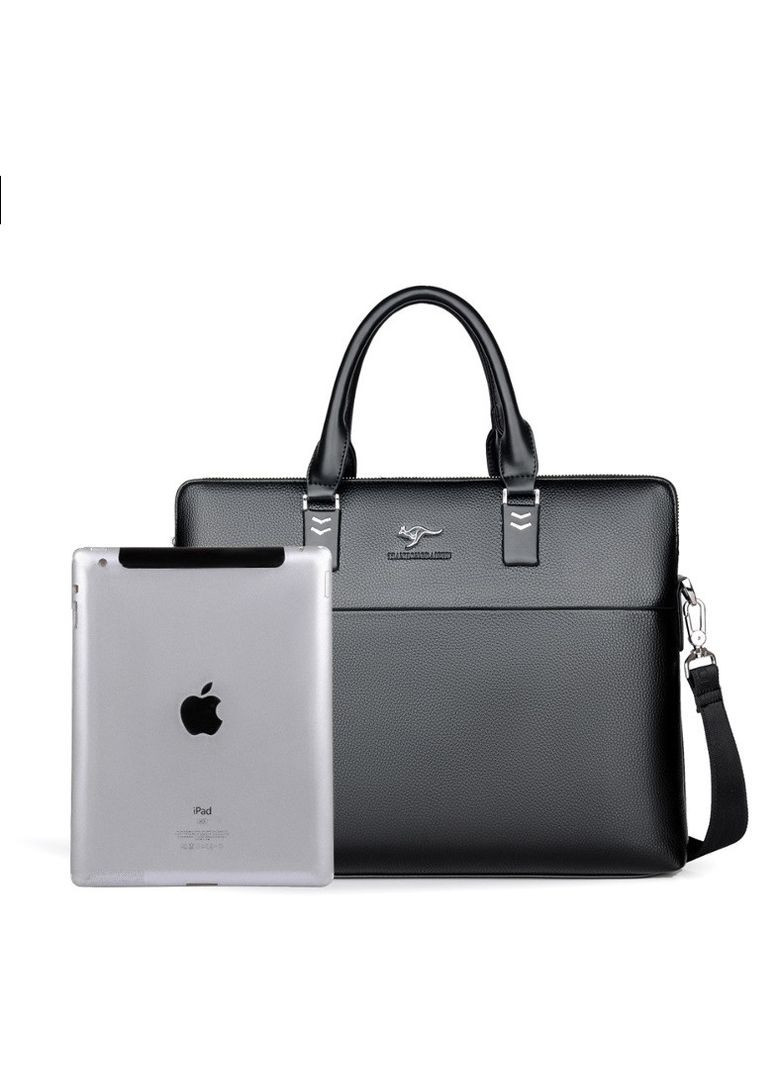 Мужская сумка-портфель черная через плечо Kangaroo (290683251)