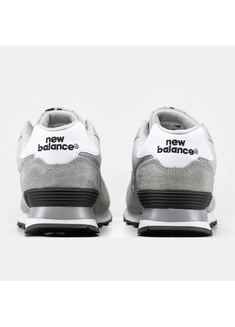Белые демисезонные кроссовки мужские new balance 574 gray white нью беланс 574 No Brand