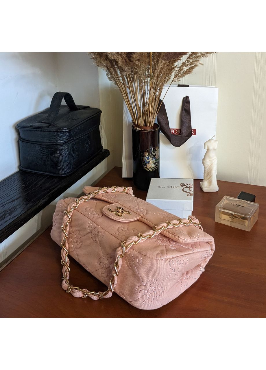 Женская классическая сумочка кросс боди розового цвета No Brand (362588093)