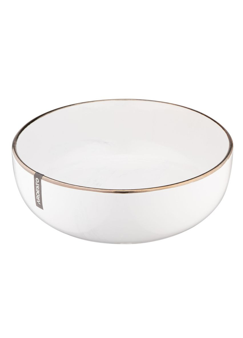 Тарілка супова 19 см Marmo біла AR2919MRBW Ardesto (337128263)