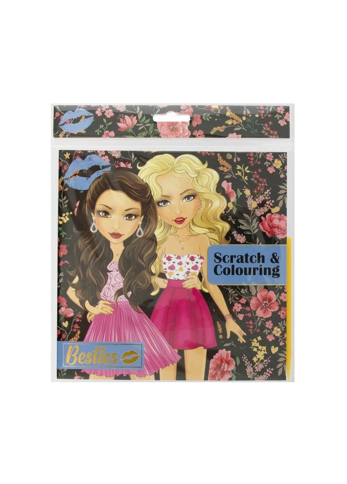 Скретч-розмальовка 12 аркушів 961008 Besties (362313519)