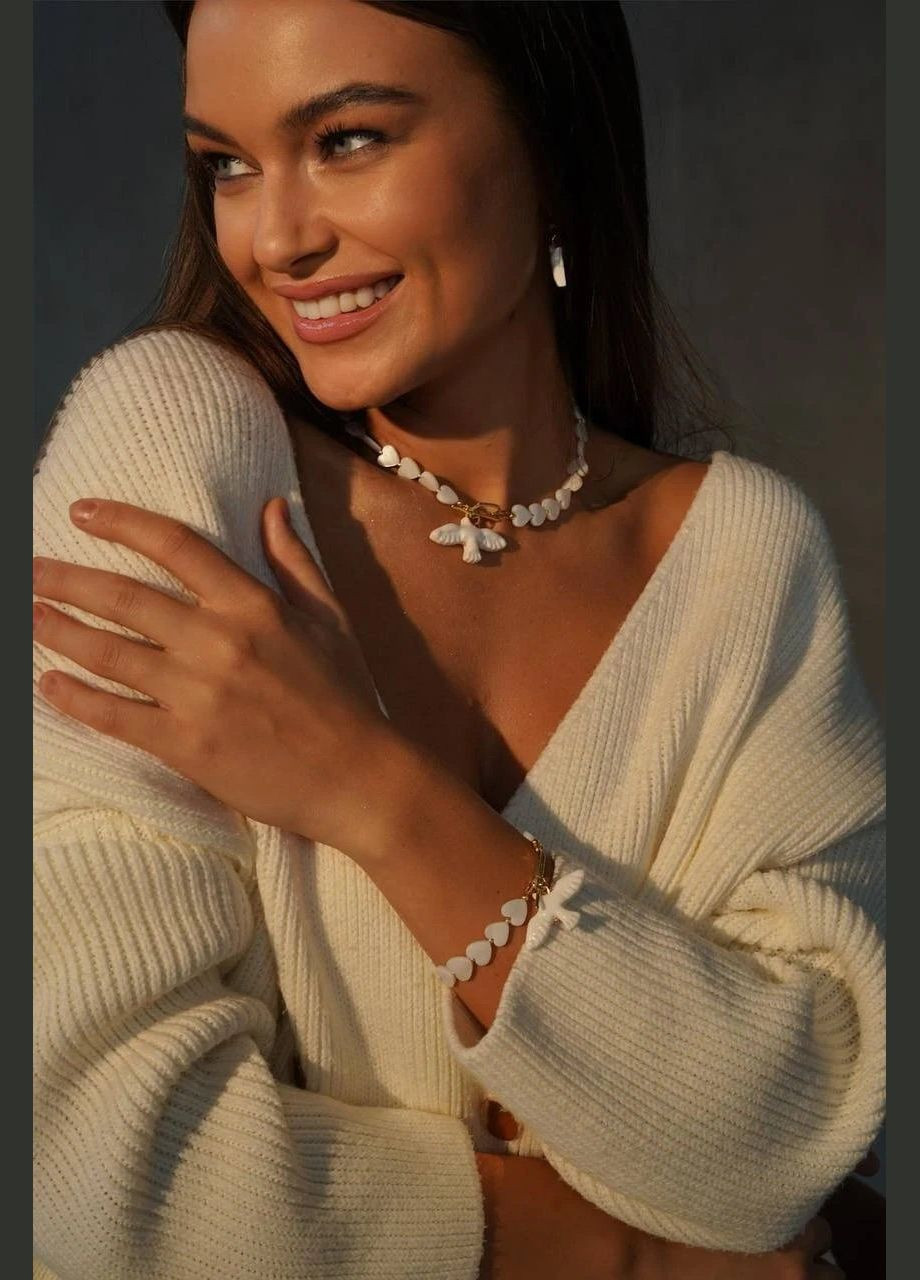 Колье "Сердечная Горлица" Le'Perle (312520004)