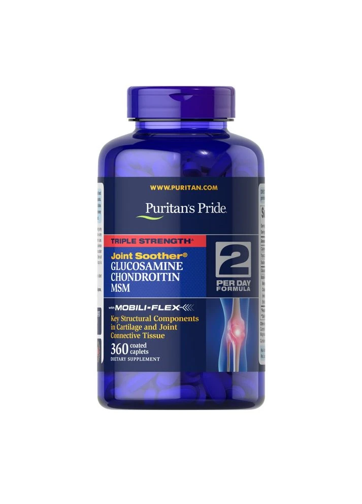 Glucosamine Chondroitin MSM Triple Strength - 360 caplets Puritans Pride (394455830)