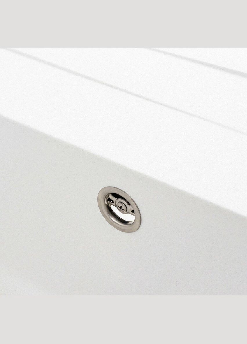 Кухонна мийка гранітна матова 7050 CASCADA білосніжний Platinum (342069286)