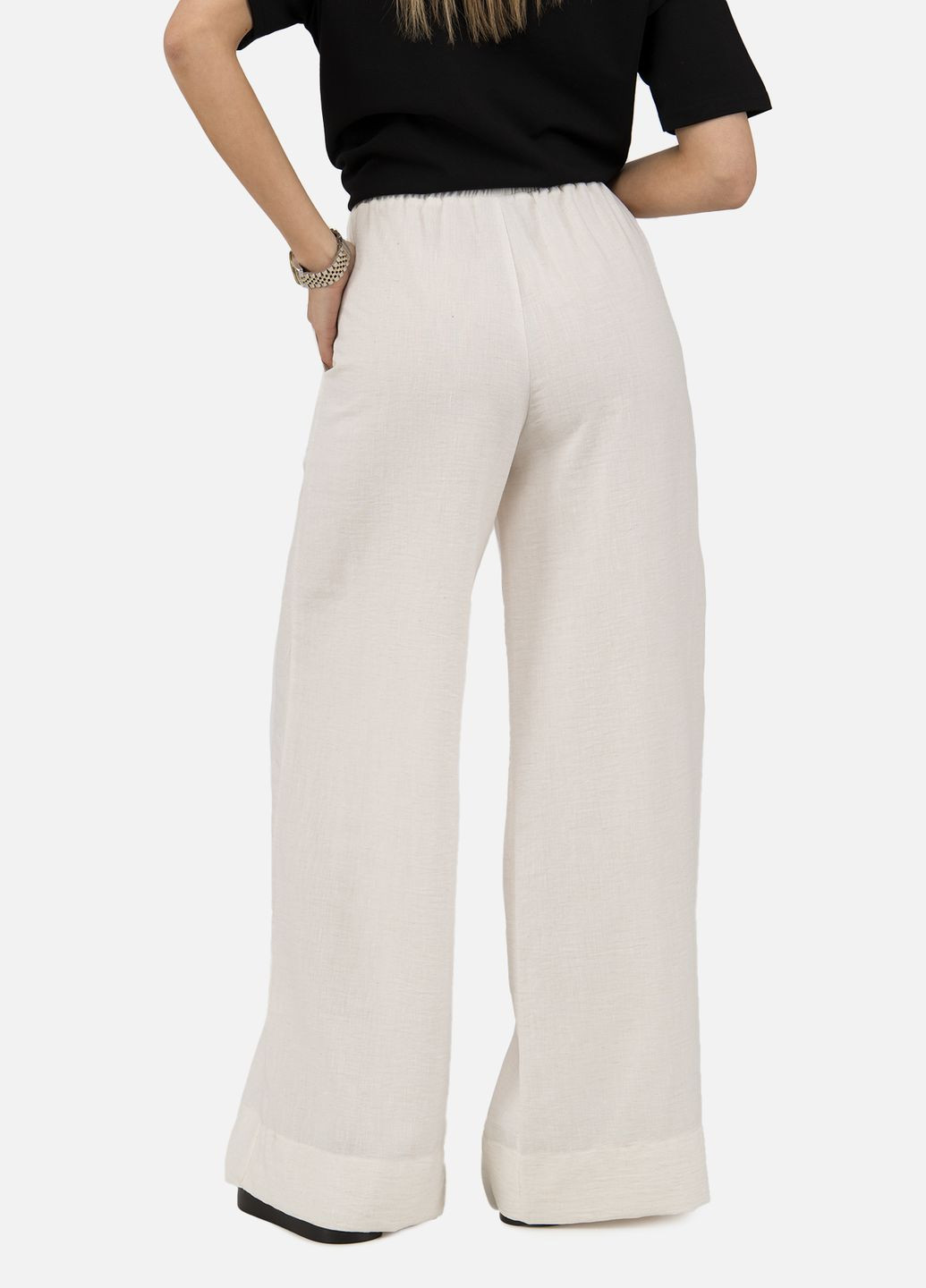 Жіночі штани колір молочний CB-00250986 MYD (316386061)