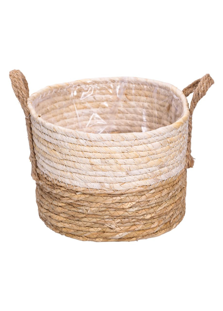 Набір кошиків для зберігання речей 3 (шт) універсальні плетені 1.5/2/3 літри Коричневий HP-41-8 (A-040748) Yiwu (366239168)