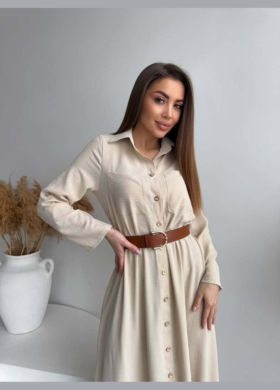 Світло-бежева повсякденний, святковий, вечірня сукня Україна однотонна