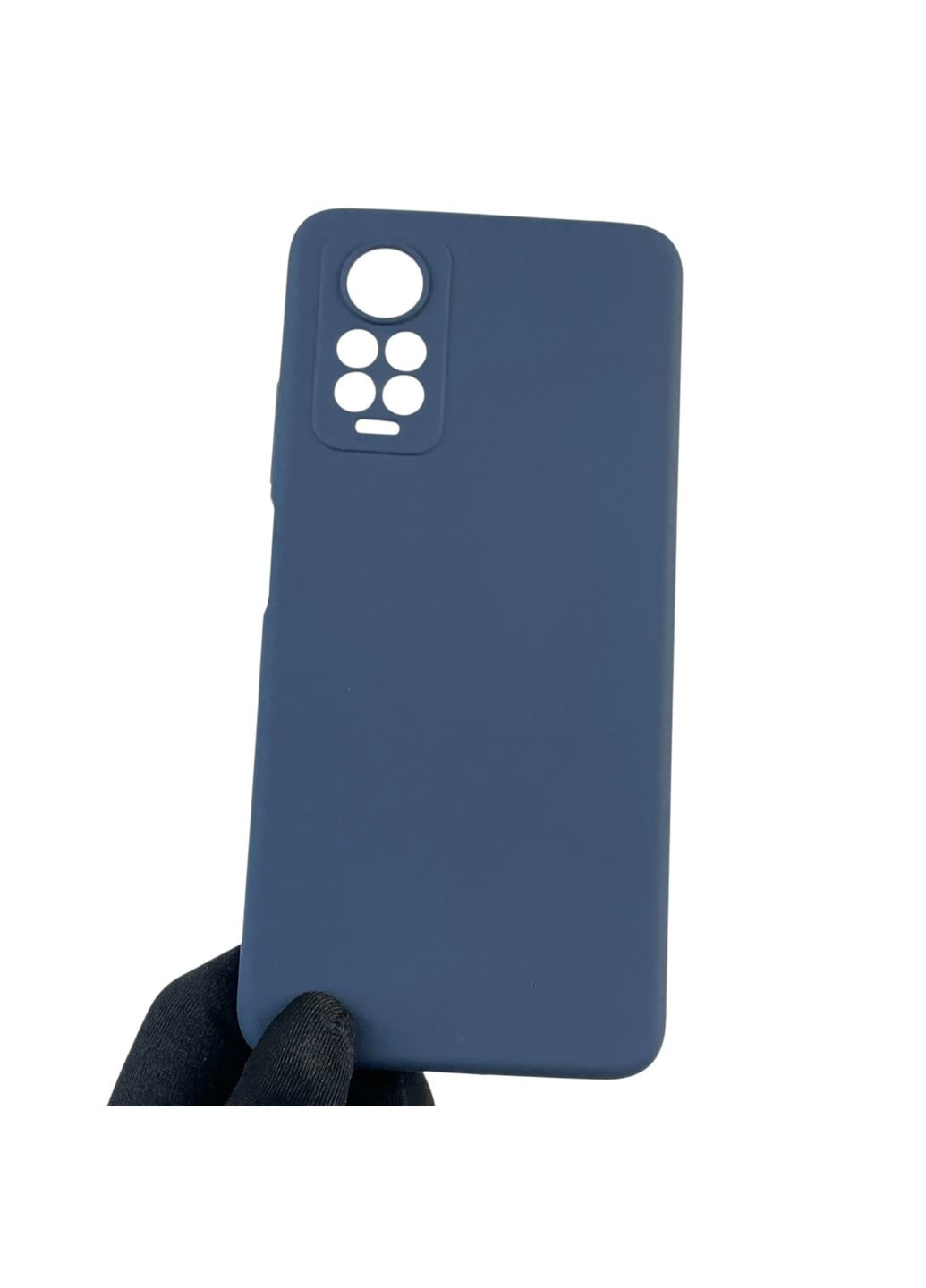 Чохол для Redmi Note 12 Pro 4G силіконовий з мікрофіброю нековзний на сяомі редмі нот 12 про 4г темно-синій Xiaomi (366389884)