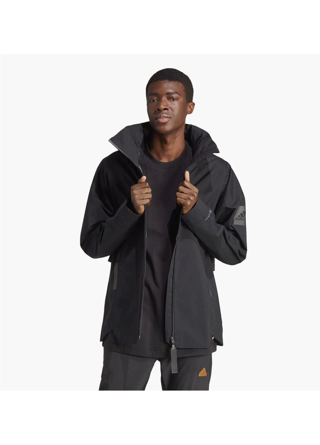 Чорна куртка чоловіча myshelter rain.rdy jacket black ht8770 adidas