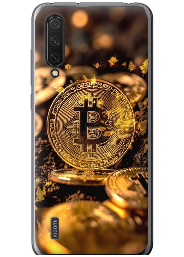 Силіконовий чохол 'Золота лихоманка біткойна' для Endorphone Xiaomi Mi 9 Lite (336191846)