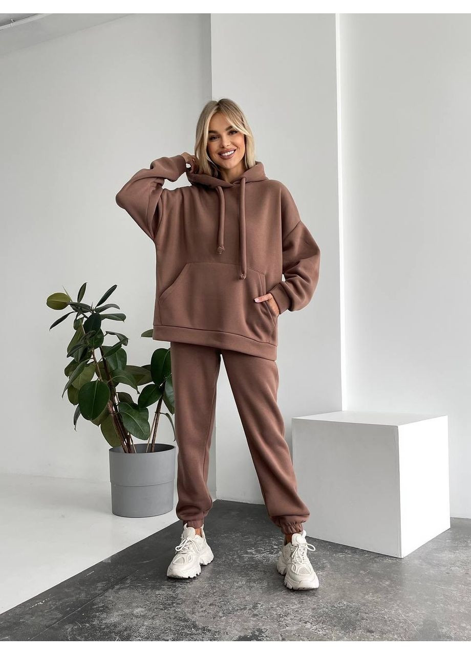 Теплий жіночий костюм з капюшоном Fashion (366669078)