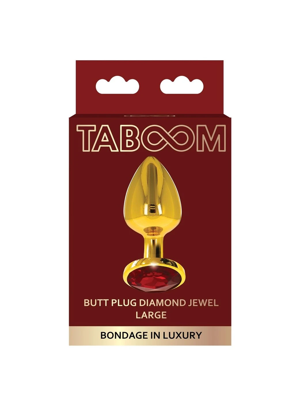 Анальная пробка металлическая L Butt Plug With Diamond Jewel Taboom (382544923)