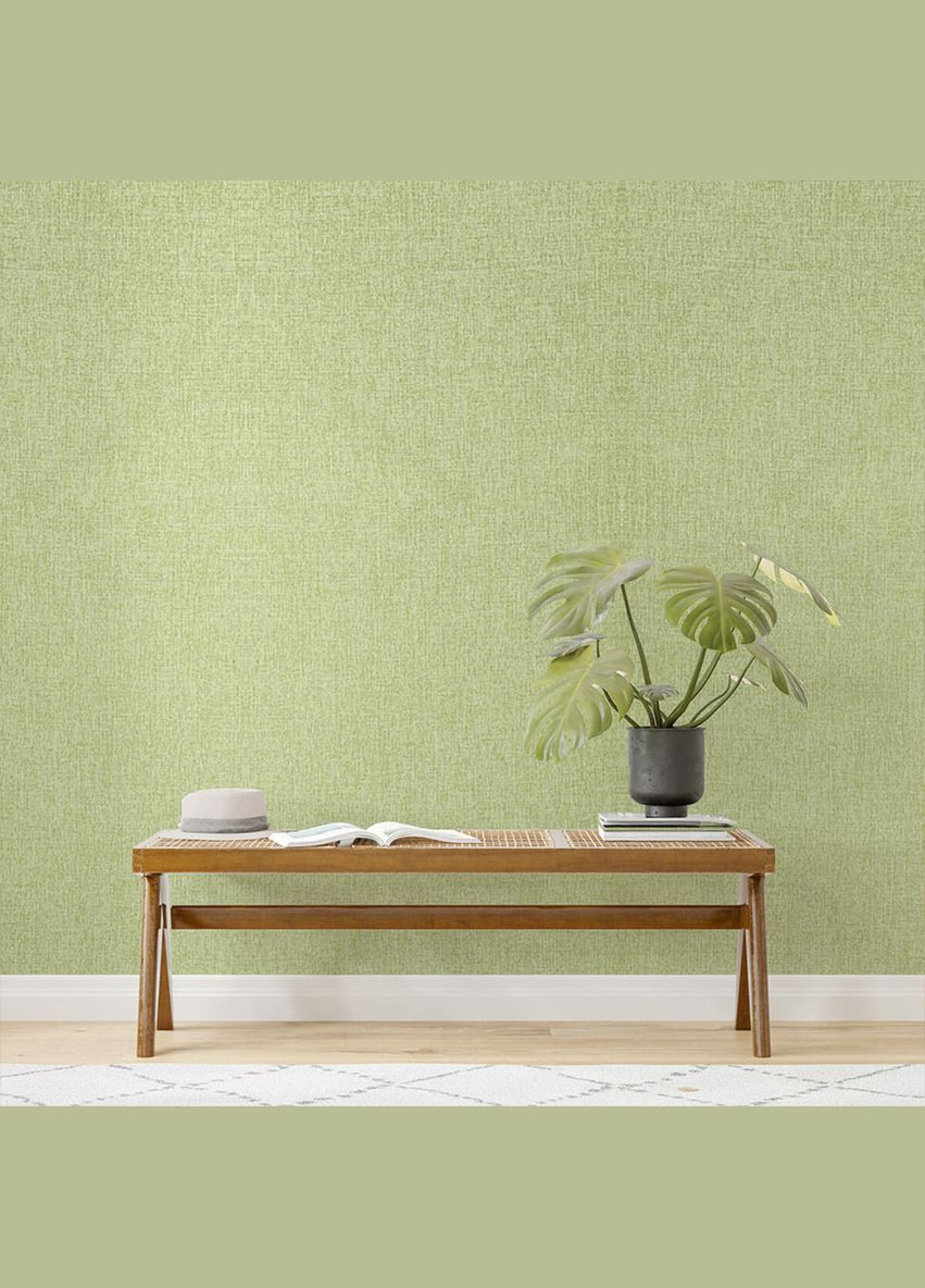 Льняные обои теплые на самоклейке оливкового оттенка 2800*650*2mm (D) SW-00001499 Sticker Wall (316258105)