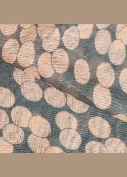 Жіноча шарф хустка в горох 160 см*55 см сірий PTR Confetti (317594785)