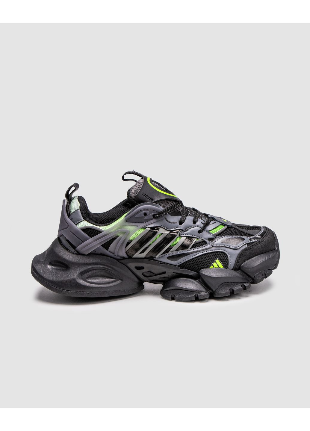 Черные демисезонные кроссовки мужские adidas vento xlg deluxe black acid адидас венто xlg делюкс No Brand