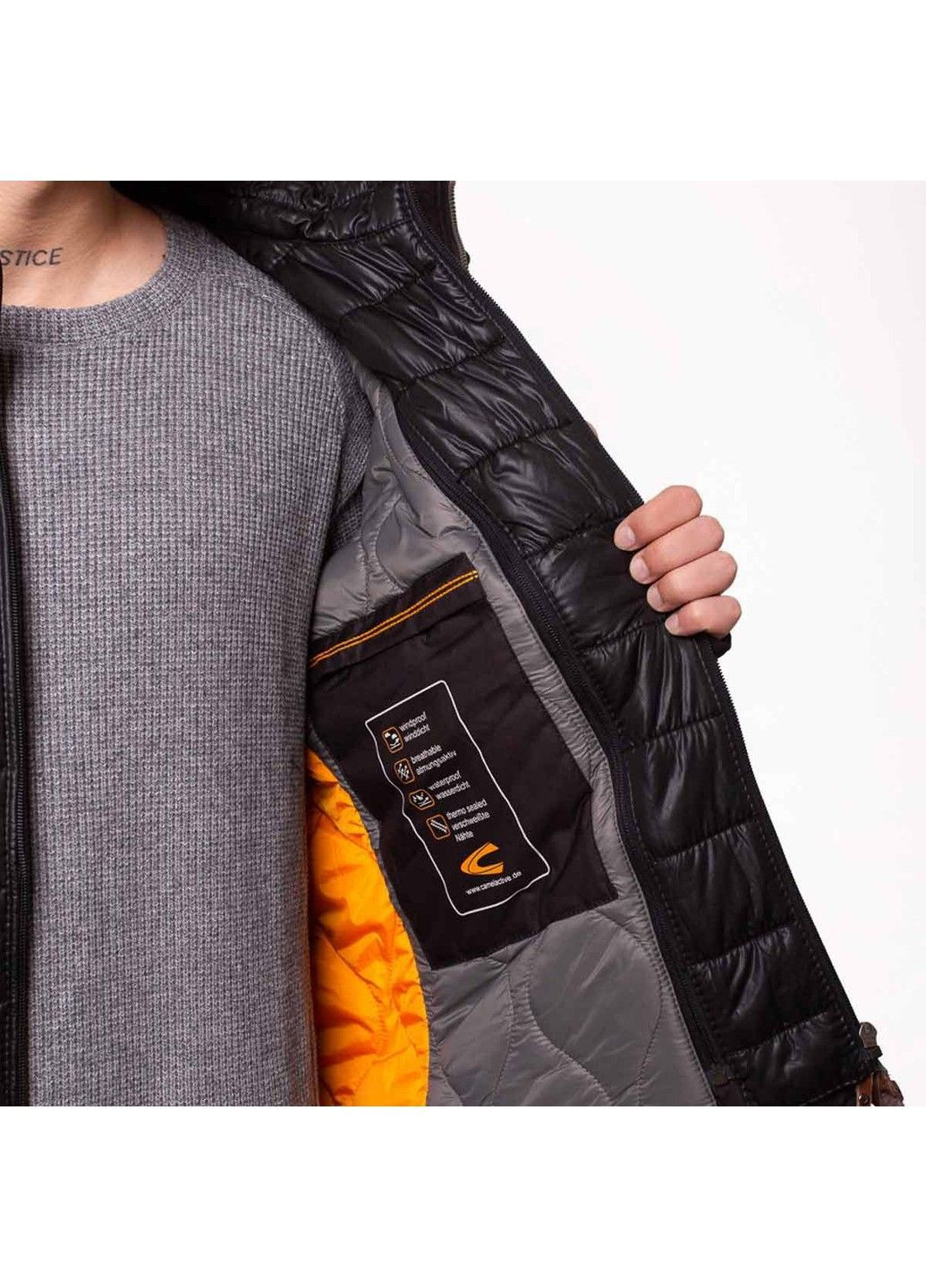 Коричнева демісезонна парка 420542-25 Camel Active