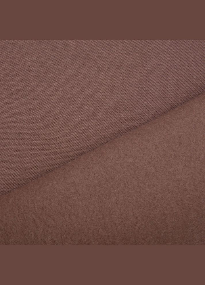 Тканина трикотаж трьохнитка фліс, 310 г/м2, 180 см кава тепла для спортивного одягу IDEIA (307063035)