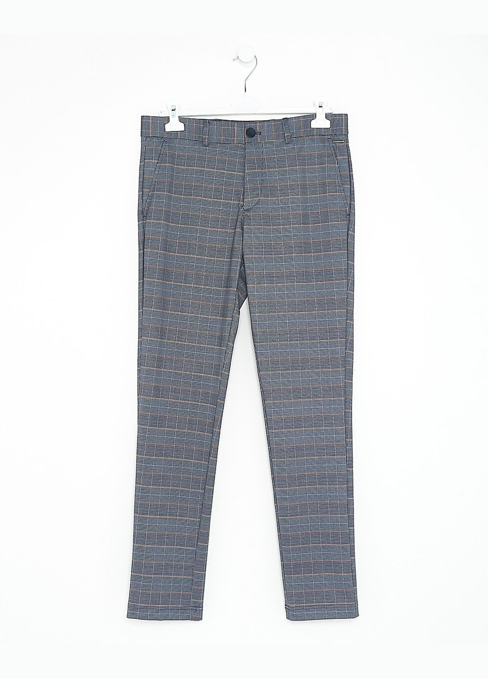 Брюки демісезон,темно-сірий в клітку,JACK&JONES Jack & Jones (268737966)