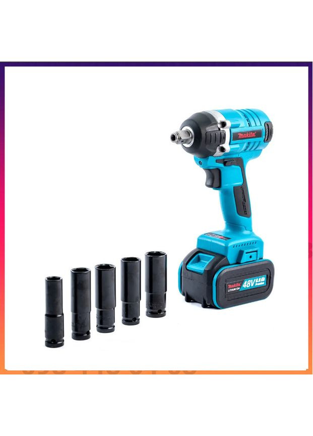 Айковерт акумуляторний DTW251Z 500 Nm (48V 6AH) безщітковий Гвинтоверт для шиномонтажу макіта для авто Makita (368682214)