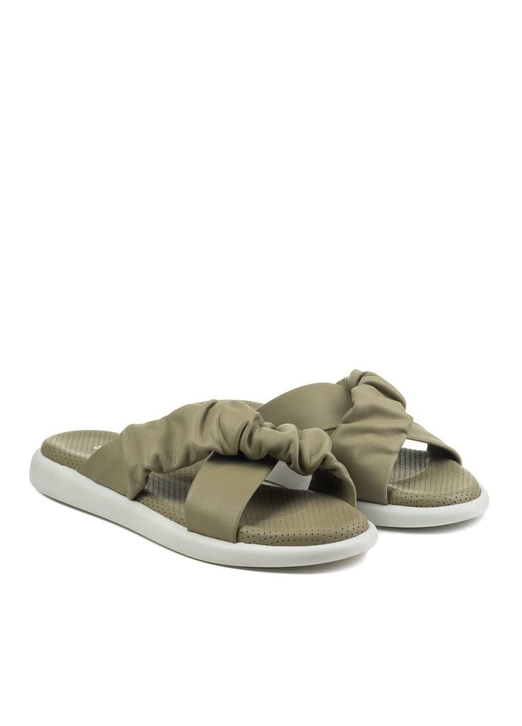 Оливковые шлепанцы (1571лzа) Bulldozer