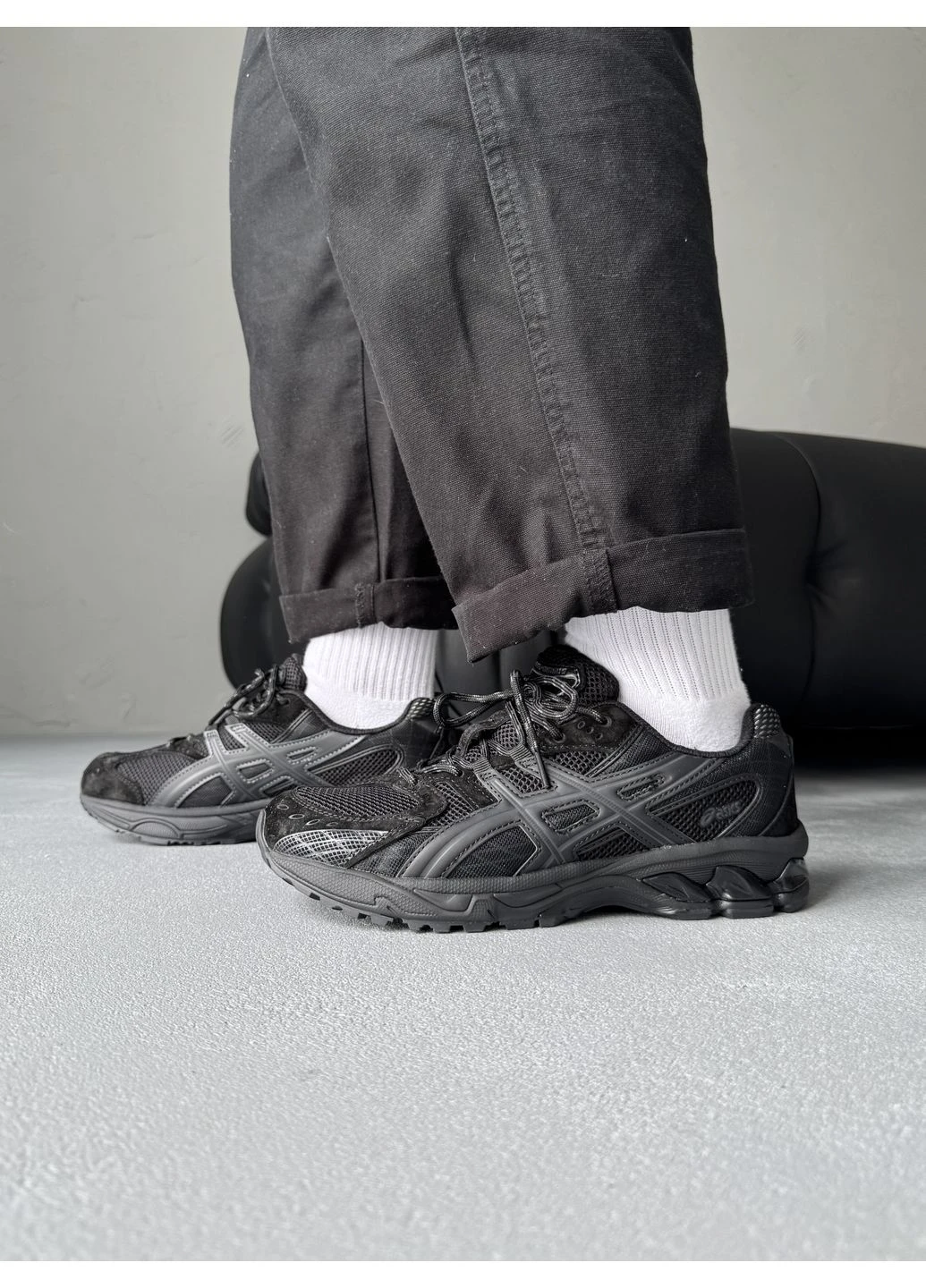 Чорні літні кросівки asics gel-nimbus 10.1 black асікс гель німбус No Brand