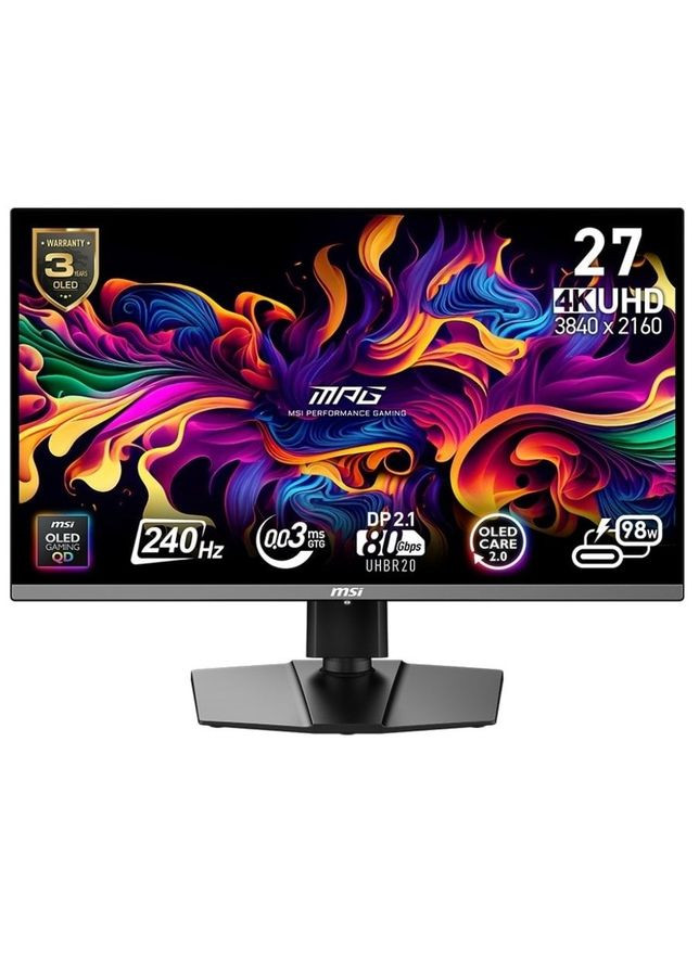 Монитор 26.5" MPG 272URX QD-OLED Black 240Hz MSI (360398587)