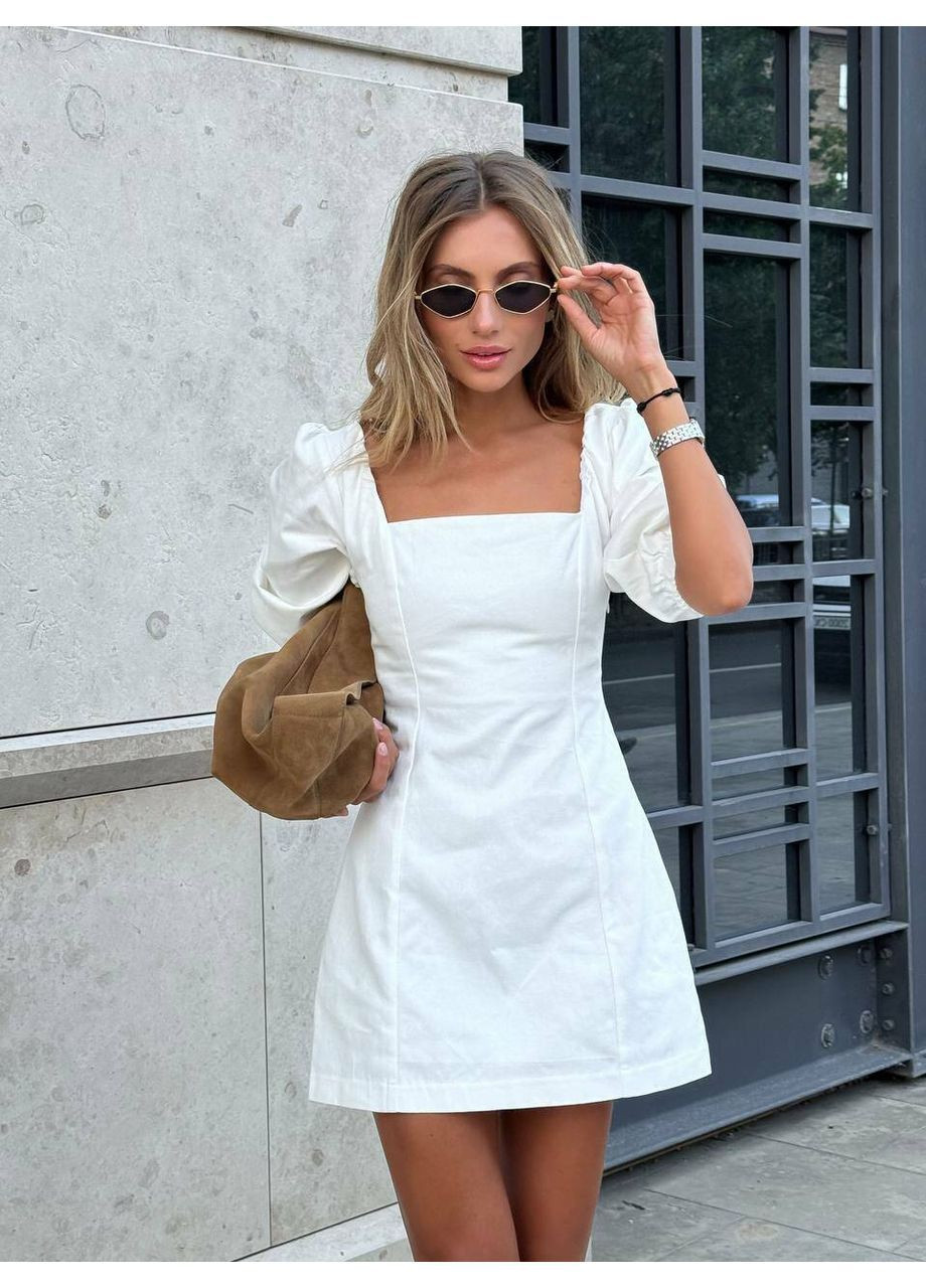 Молочна сукня melissa молочного кольору milirud