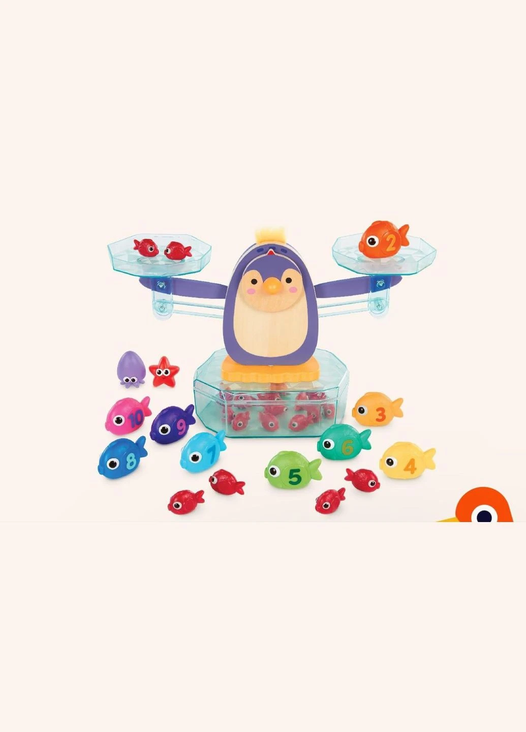 Математичні дерев'яні ваги "Пінгвін" Education (38 шт.), Penguin Math Balance Battat (338425463)