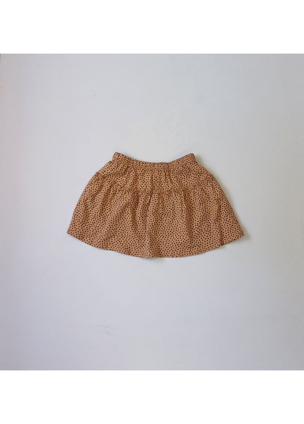 Коричневая повседневный с сердечками юбка H&M