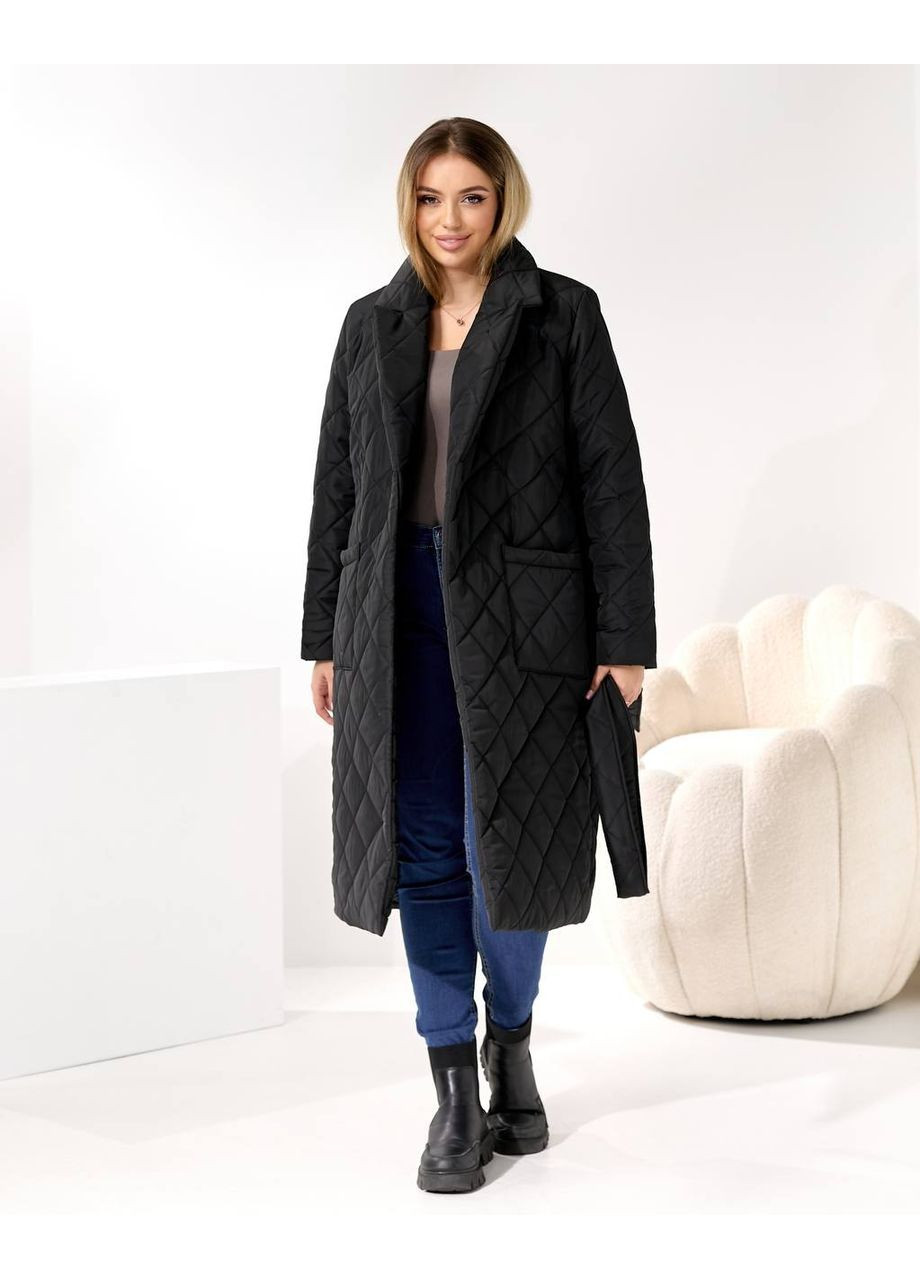 Чорне демісезонне Пальто жіноче No Brand