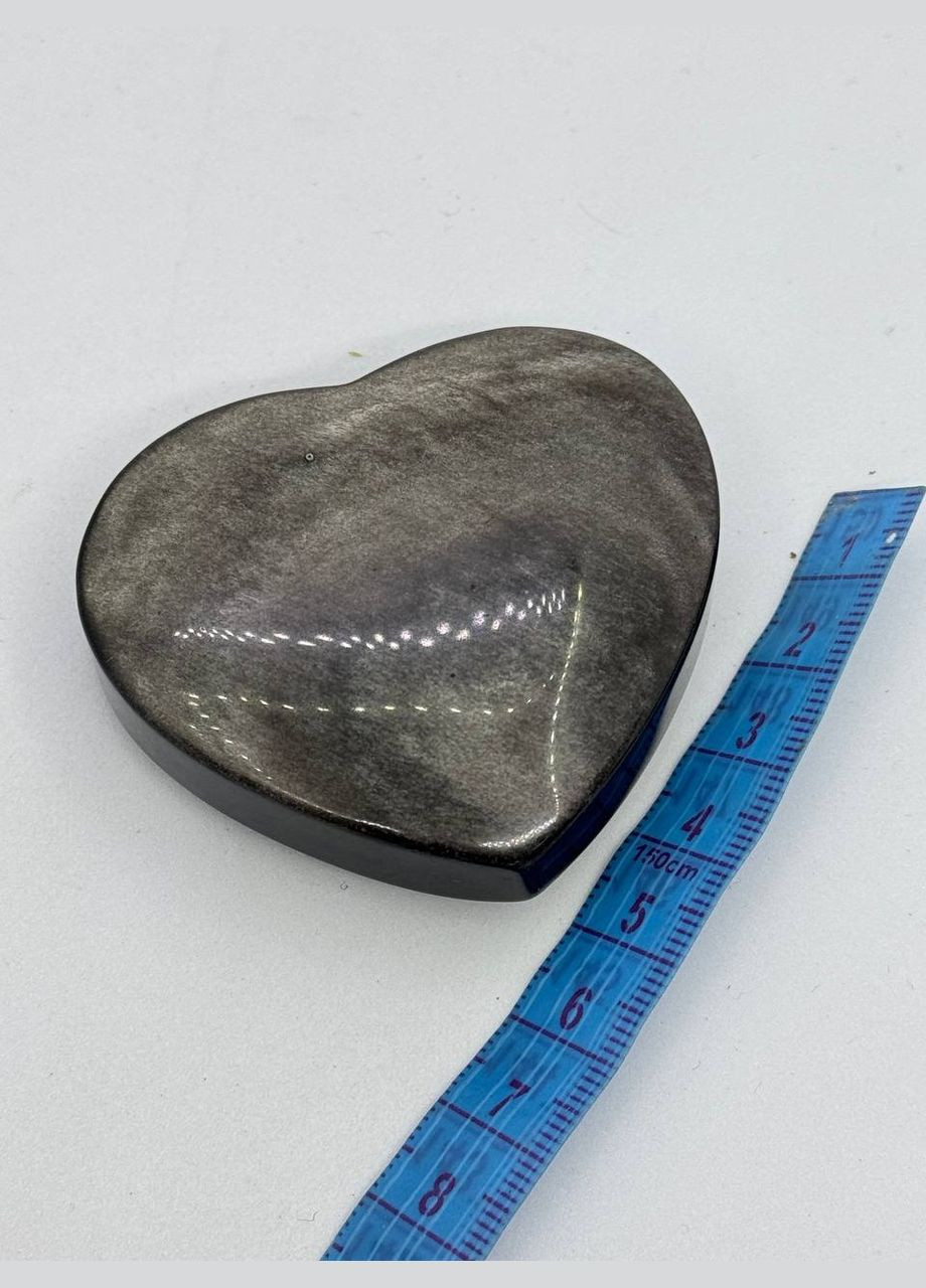 Сердце из обсидиана 58*50 мм Черный No Brand (335249165)