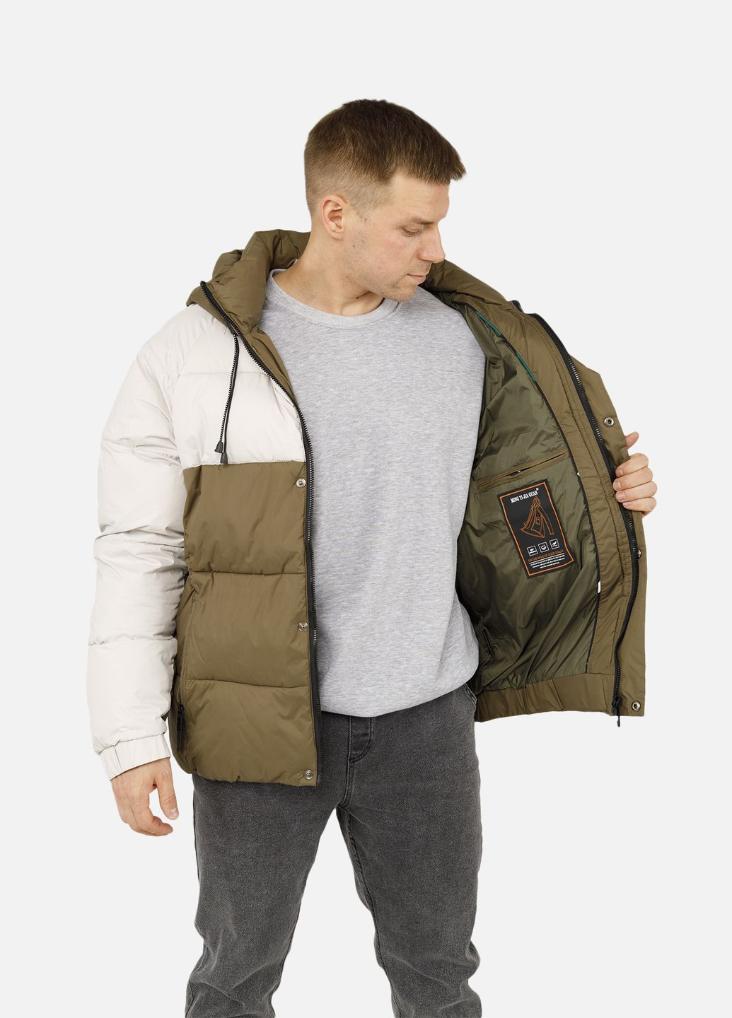 Коричневая зимняя мужская куртка цвет коричневый cb-00254610 M.Y.J.G