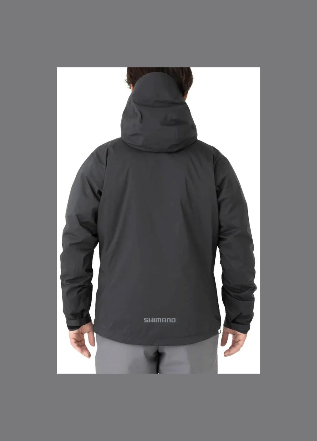 Чорна демісезонна куртка warm rain jacket чорний Shimano