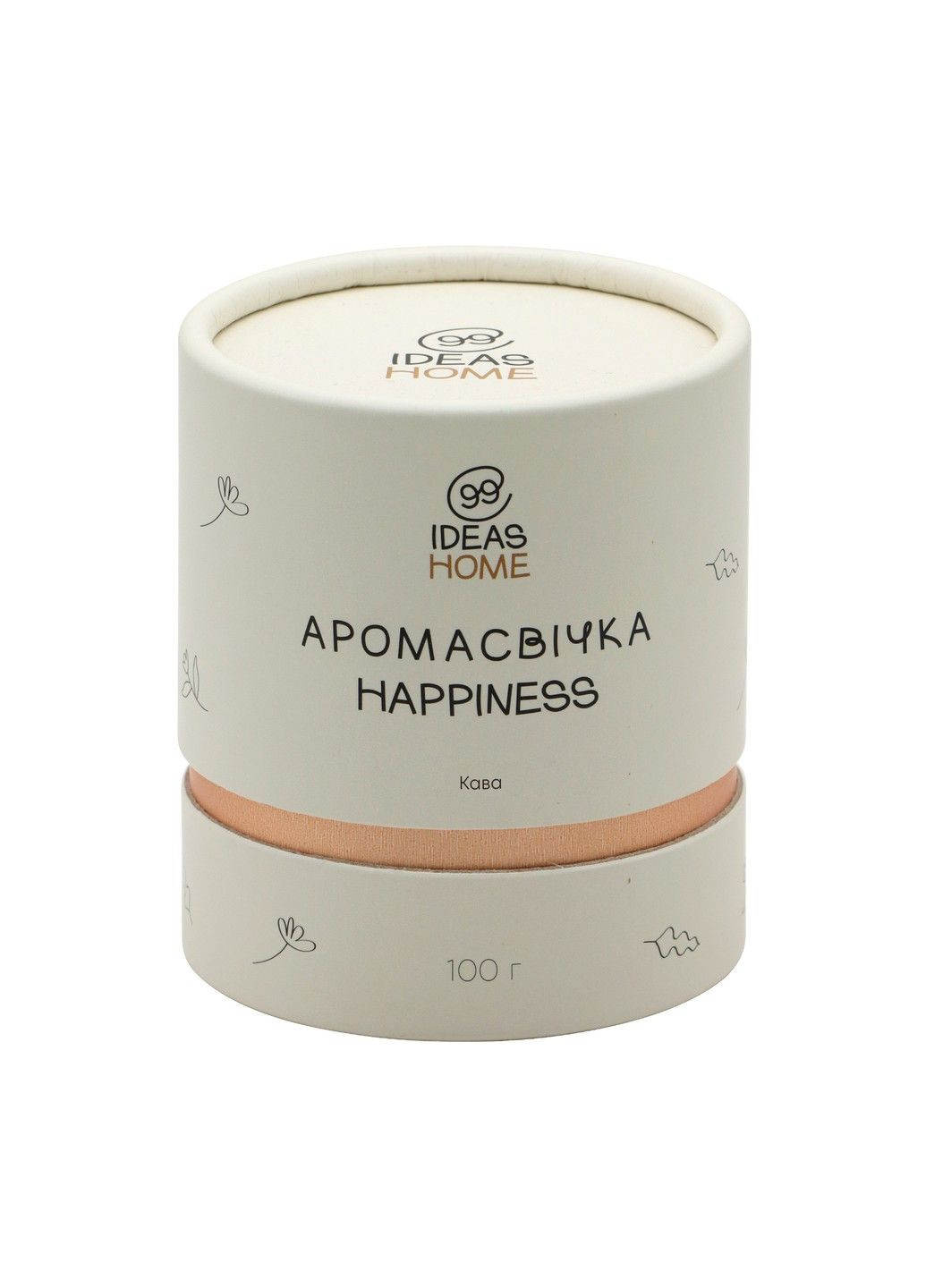 Аромасвічка HAPPINES - Кава, 100 г 99IDEAS (329144255)