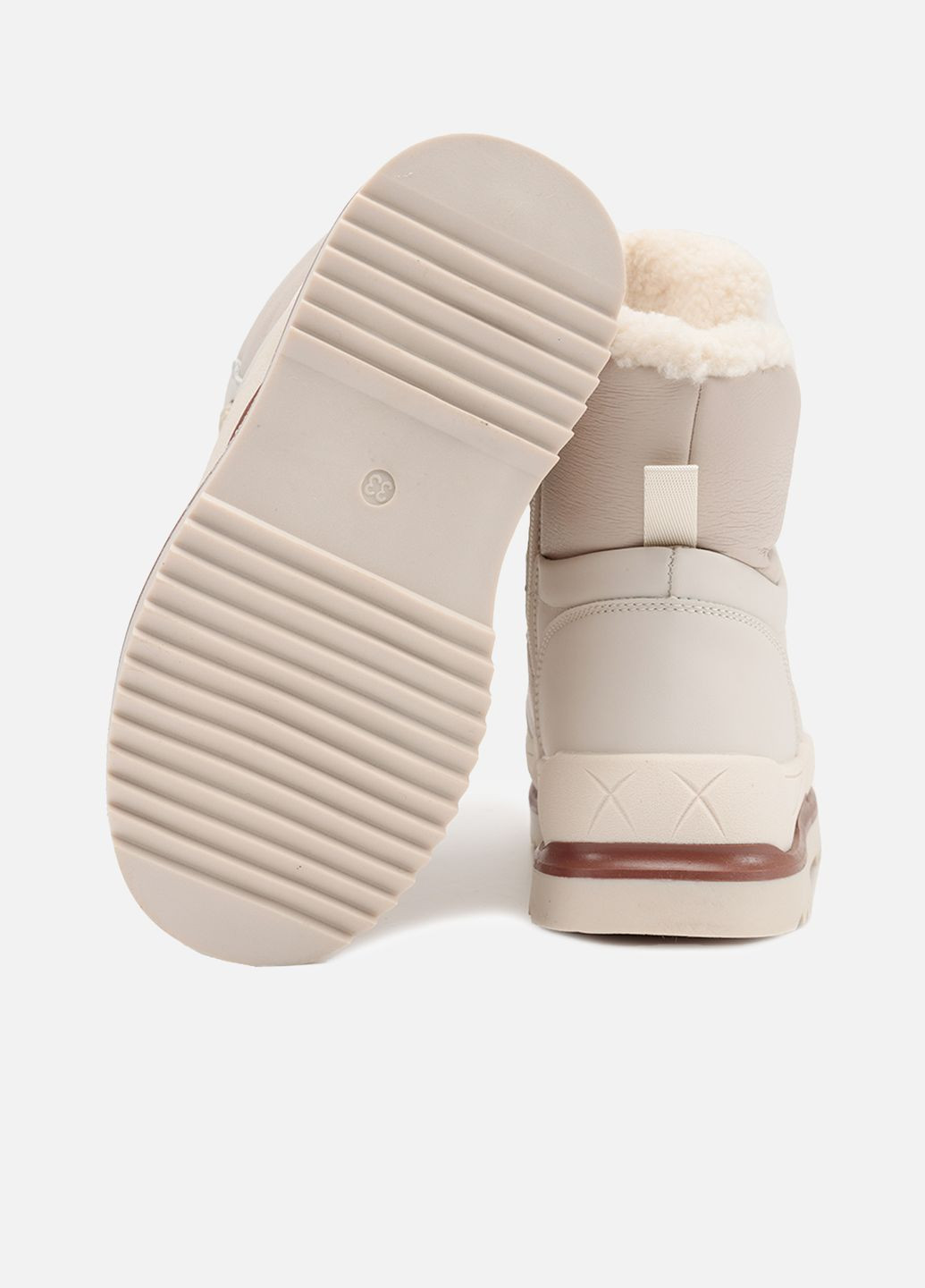 Дутики для дівчинки колір молочний ЦБ-00258097 Yuki (304734918)