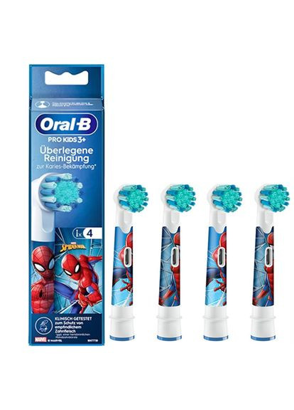 Насадка зубная щетка EB10 Stages Power Marvel SpiderMan 4 шт. насадки на детскую щетку Спайдермен Oral-B (305404567)