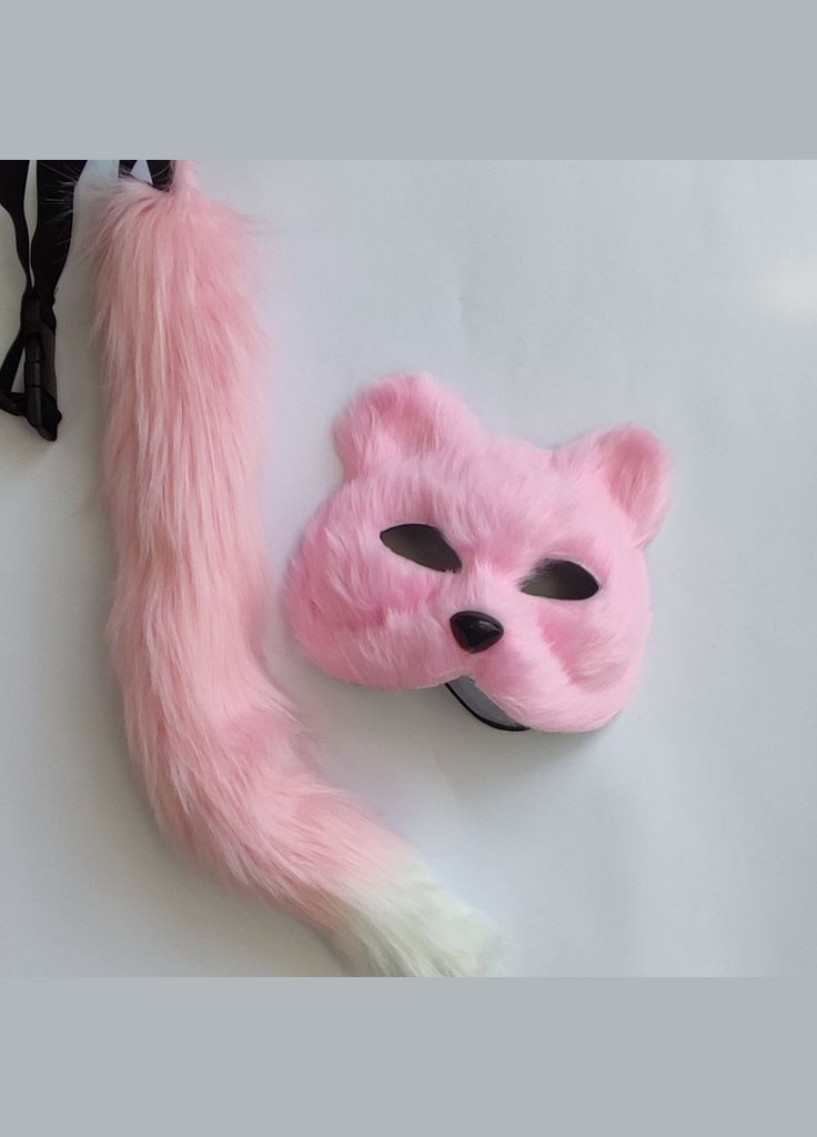 Набор для квадробики (маска, хвост) костюм кошечки No Brand (333163438)