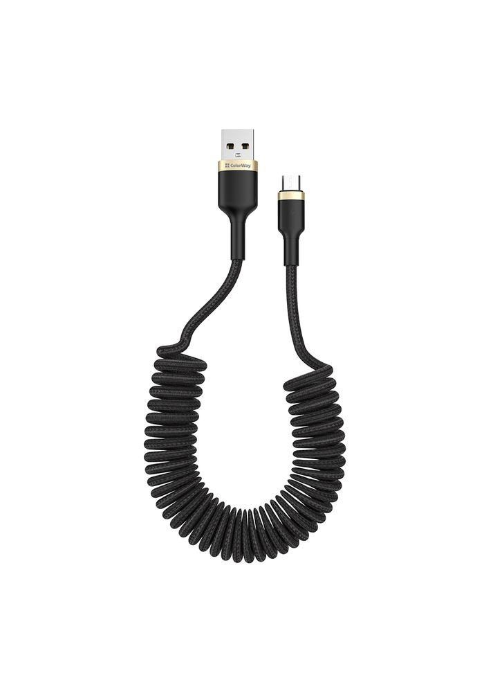 Кабель USB-MicroUSB (spiral) 2.4А 35-150 см Colorway (339086746)