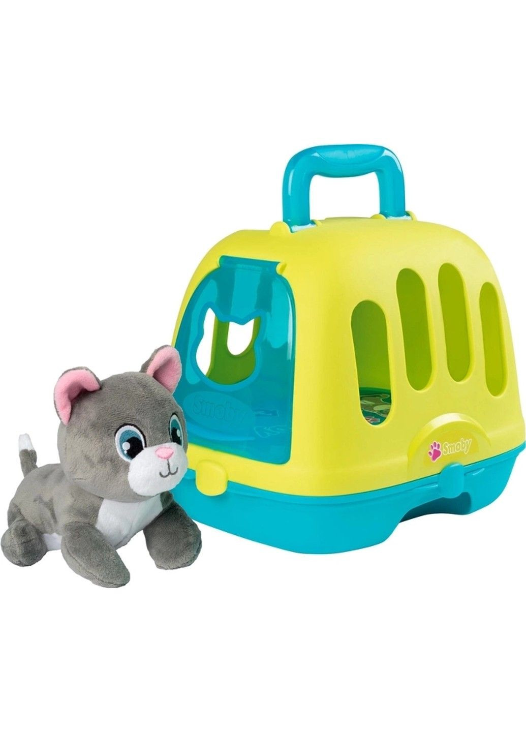 Набор по уходу за котёнком с кейсом и переноской, звуковые эффекты, 10 аксессуаров, 3+, артикул 340302 Smoby (324110162)