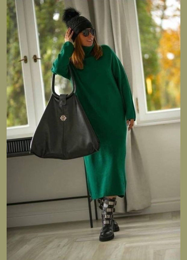 Зелена сукня жіноча тепла Milani